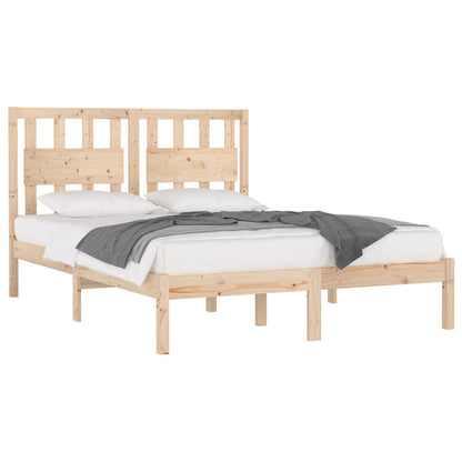 Bed Frame without Mattress Solid Wood Double