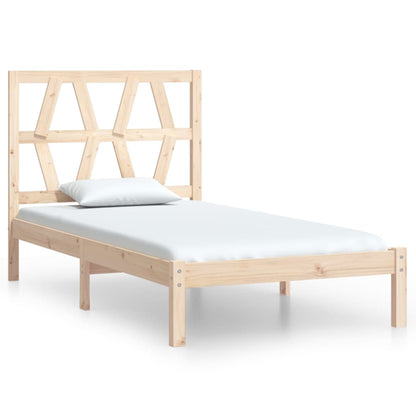 Bed Frame without Mattress Solid Wood Small Single