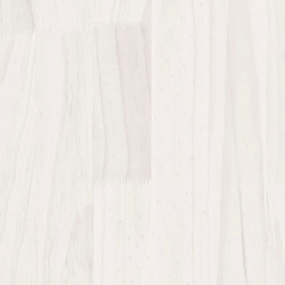 Bed Frame without Mattress White 135x190 cm Double Solid Wood