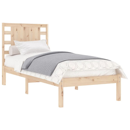 Bed Frame without Mattress 75x190 cm Small Single Solid Wood