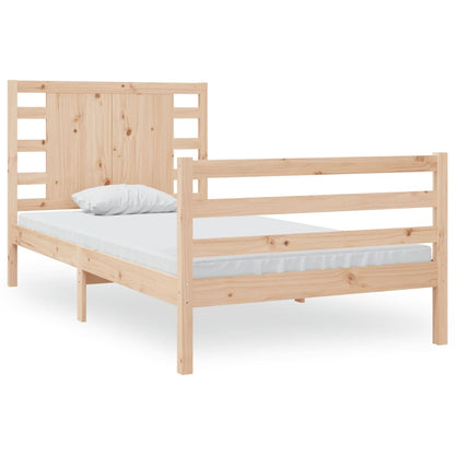 Bed Frame without Mattress 90x190 cm Single Solid Wood Pine