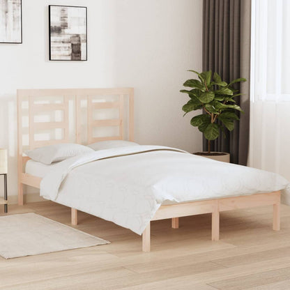 Bed Frame without Mattress 120x200 cm Solid Wood Pine