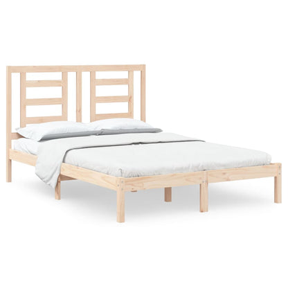 Bed Frame without Mattress 140x200 cm Solid Wood Pine