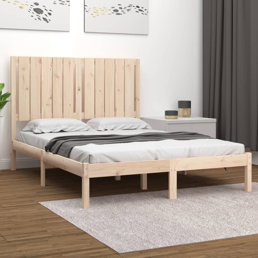 Bed Frame without Mattress 120x190 cm Small Double Solid Wood