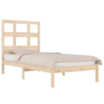 Bed Frame without Mattress 90x200 cm Solid Wood Pine