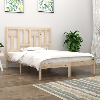 Bed Frame without Mattress 135x190 cm Double Solid Wood