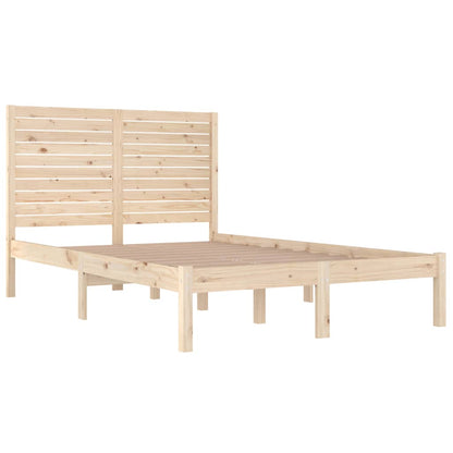 Bed Frame without Mattress 135x190 cm Double Solid Wood
