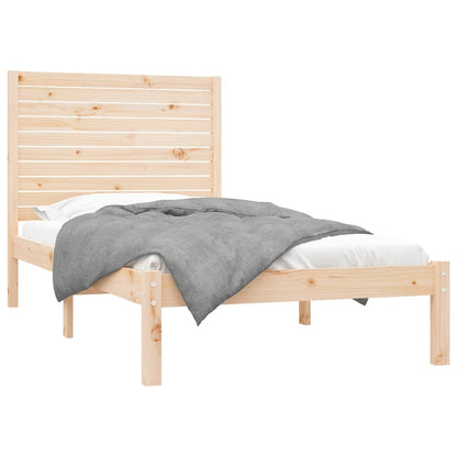 Bed Frame without Mattress 100x200 cm Solid Wood