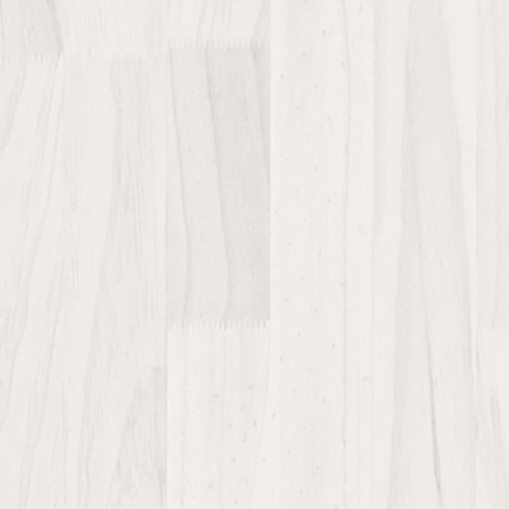 Bed Frame without Mattress White 120x200 cm Solid Wood
