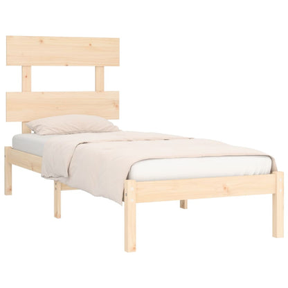 Bed Frame without Mattress 75x190 cm Small Single Solid Wood