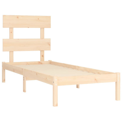 Bed Frame without Mattress 75x190 cm Small Single Solid Wood