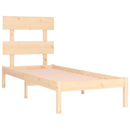 Bed Frame without Mattress 90x190 cm Single Solid Wood