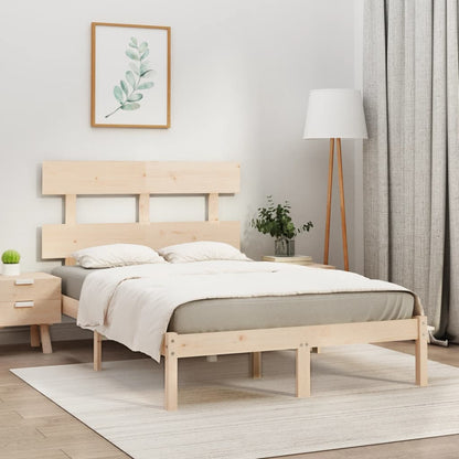 Bed Frame without Mattress 140x200 cm Solid Wood