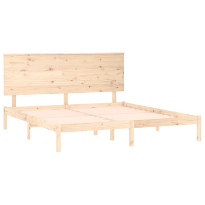 Bed Frame without Mattress 180x200 cm Super King Solid Wood