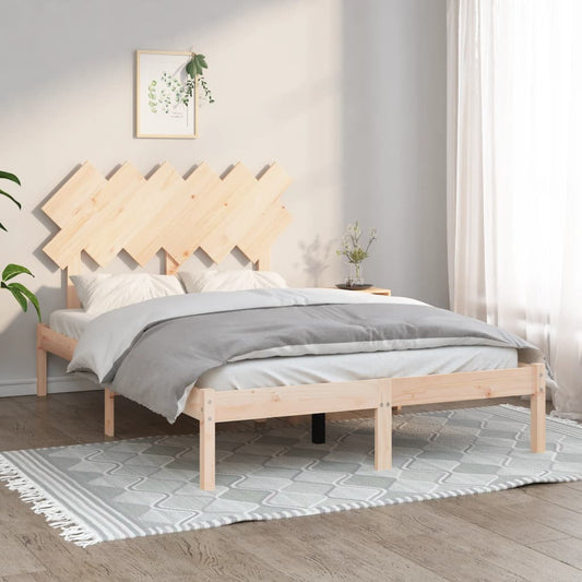 Bed Frame without Mattress 120x190 cm Small Double Solid Wood