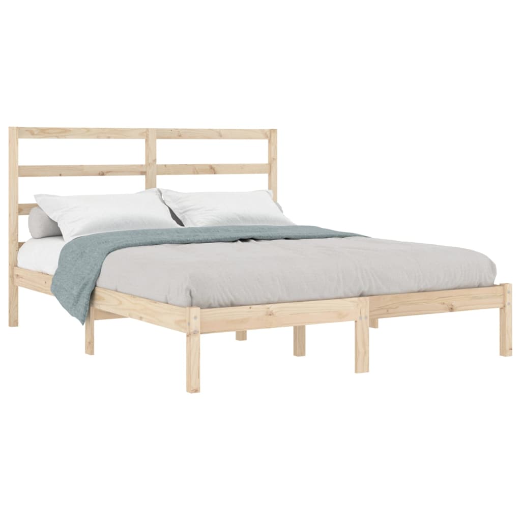 Bed Frame without Mattress 120x190 cm Small Double Solid Wood