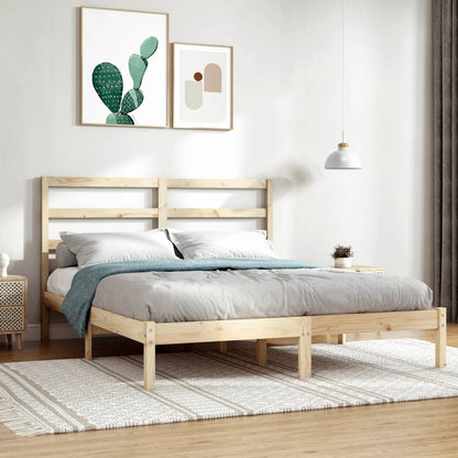 Bed Frame without Mattress 120x190 cm Small Double Solid Wood