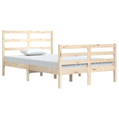 Bed Frame without Mattress Solid Wood Pine 120x200 cm