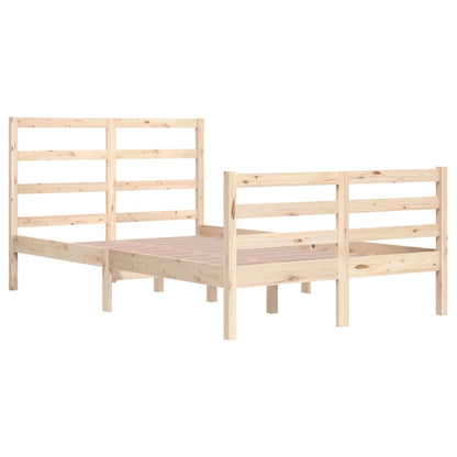 Bed Frame without Mattress Solid Wood Pine 120x200 cm