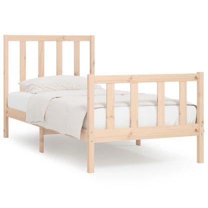 Bed Frame without Mattress 90x190 cm Single Solid Wood