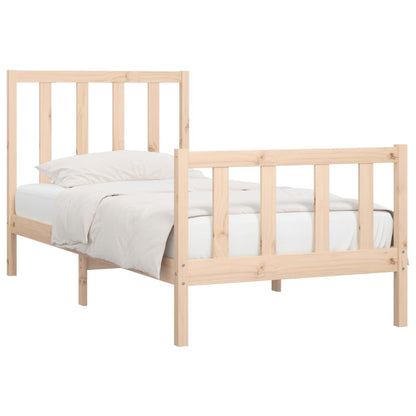 Bed Frame without Mattress 90x190 cm Single Solid Wood