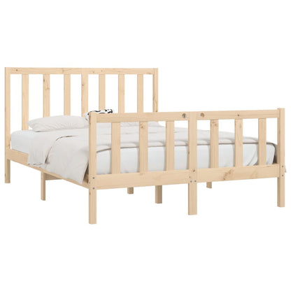 Bed Frame without Mattress 120x190 cm Small Double Solid Wood