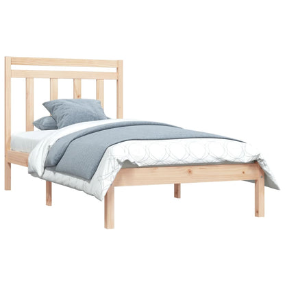 Bed Frame without Mattress 90x200 cm Solid Wood