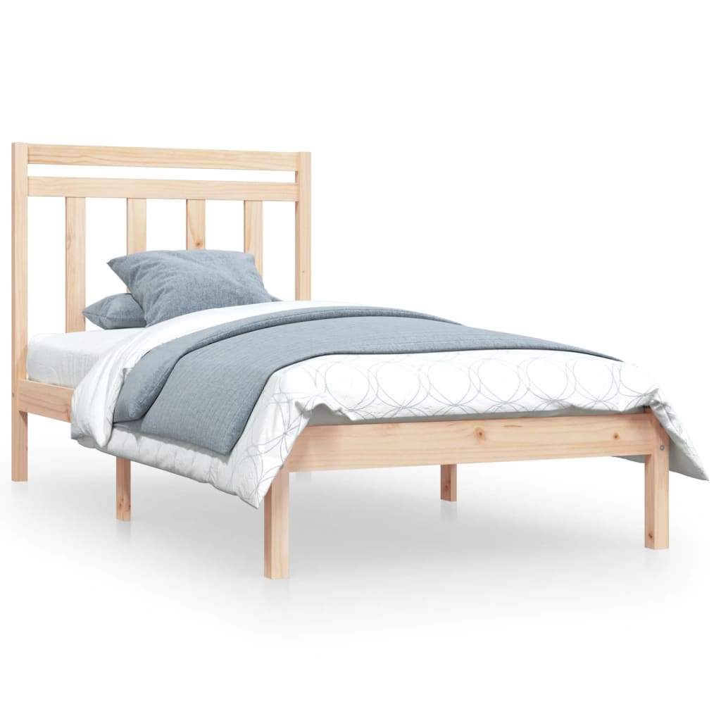 Bed Frame without Mattress 100x200 cm Solid Wood