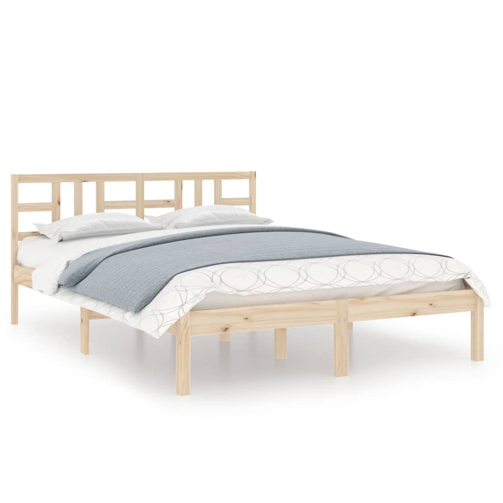 Bed Frame without Mattress 120x190 cm Small Double Solid Wood