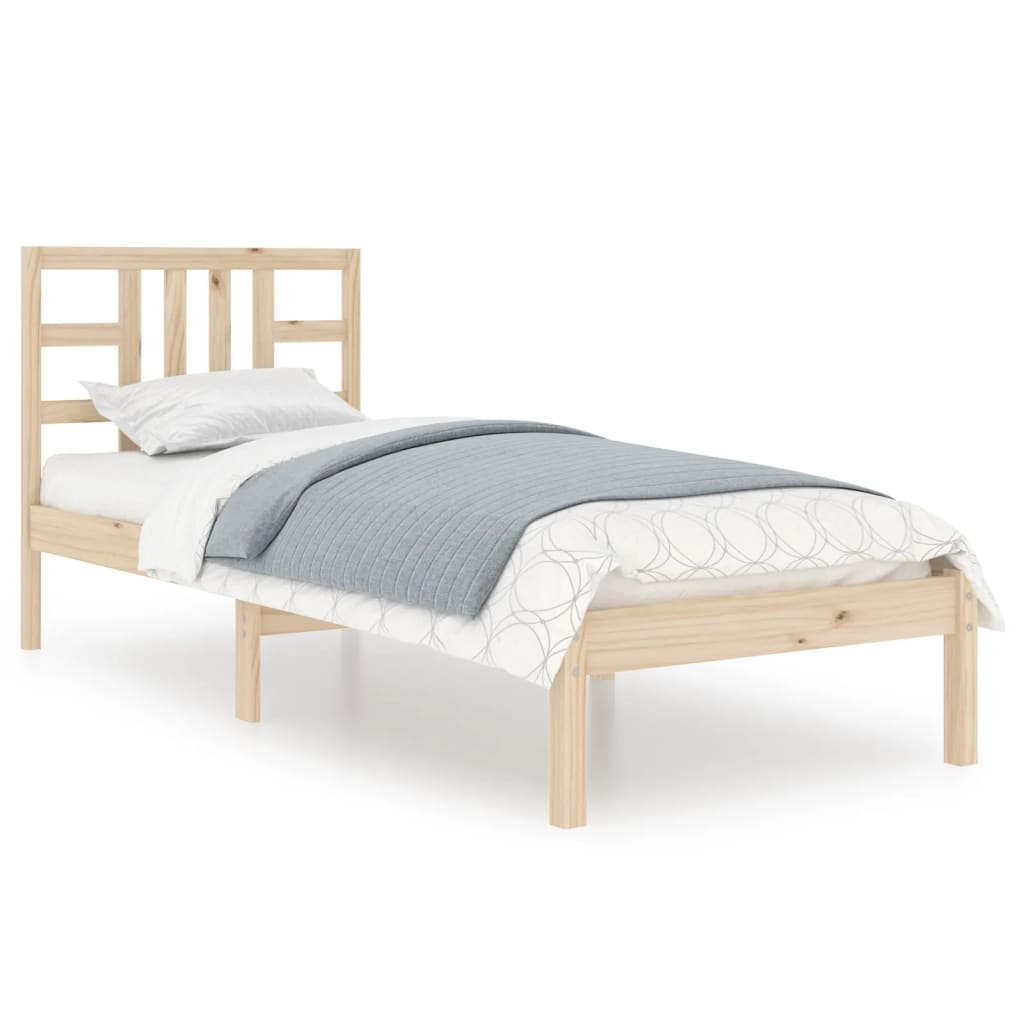 Bed Frame without Mattress 100x200 cm Solid Wood