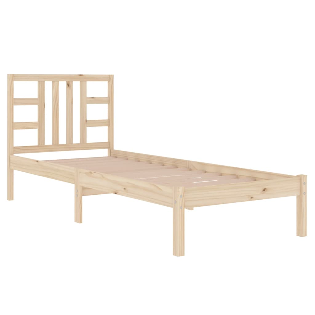 Bed Frame without Mattress 100x200 cm Solid Wood