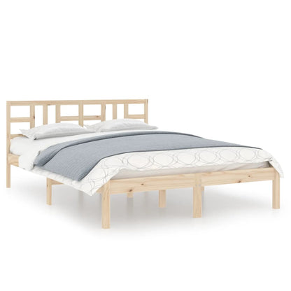 Bed Frame without Mattress 140x200 cm Solid Wood