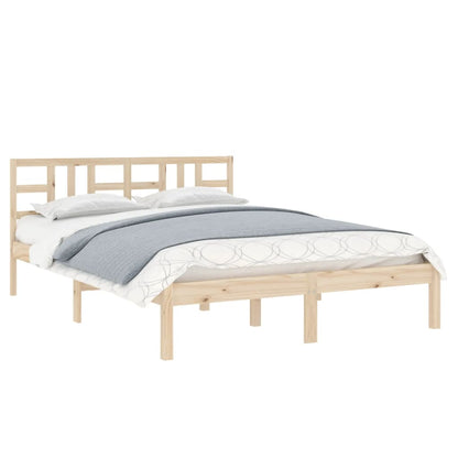 Bed Frame without Mattress 140x200 cm Solid Wood