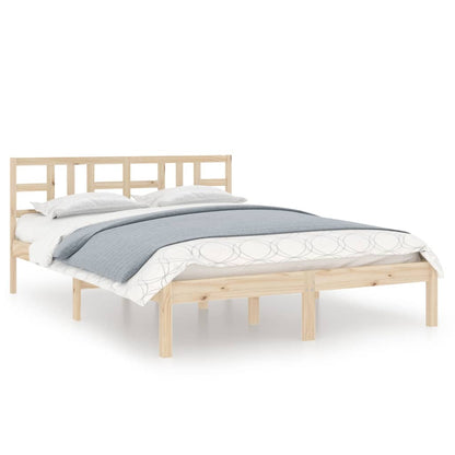 Bed Frame without Mattress 160x200 cm Solid Wood