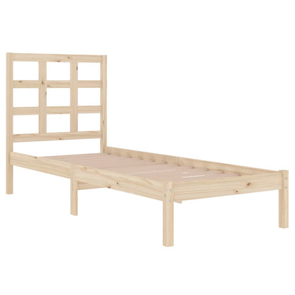 Bed Frame without Mattress 90x200 cm Solid Wood