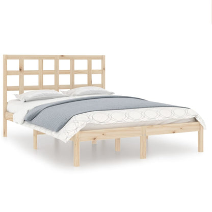 Bed Frame without Mattress 140x200 cm Solid Wood