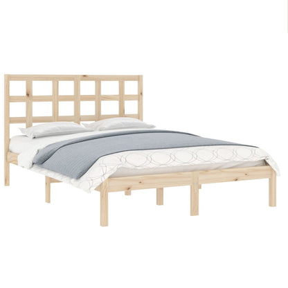 Bed Frame without Mattress 140x200 cm Solid Wood