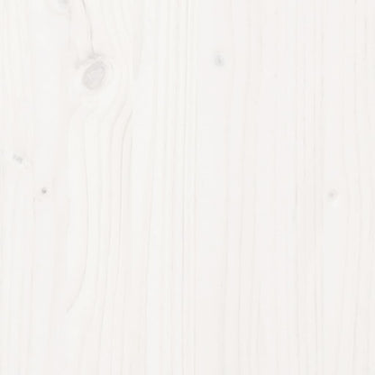 Bed Frame without Mattress White 200x200 cm Solid Wood