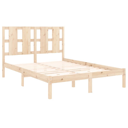 Bed Frame without Mattress 135x190 cm Double Solid Wood