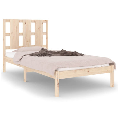 Bed Frame without Mattress 100x200 cm  Solid Wood Pine