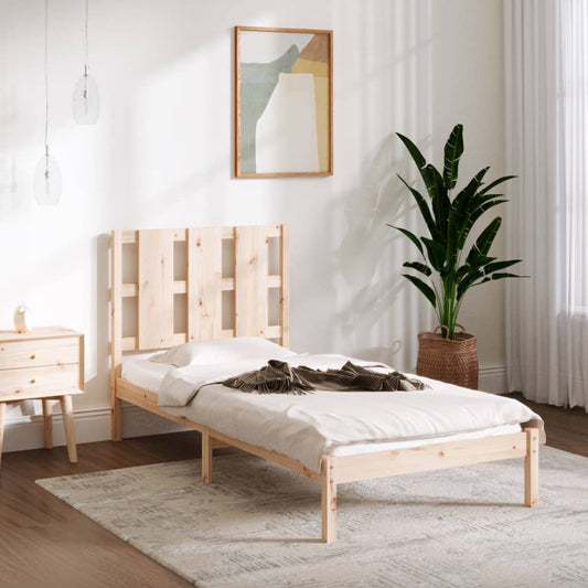 Bed Frame without Mattress 100x200 cm  Solid Wood Pine