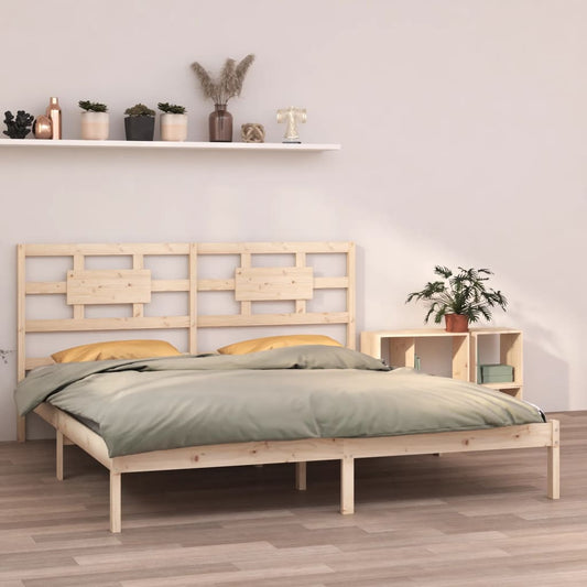 Bed Frame without Mattress 200x200 cm Solid Wood