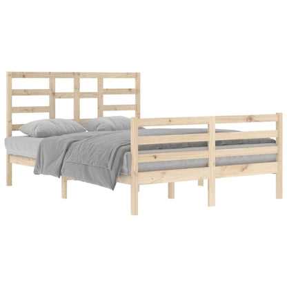 Bed Frame without Mattress Solid Wood 140x200 cm
