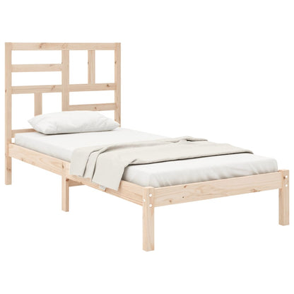 Bed Frame without Mattress Solid Wood 90x190 cm Single