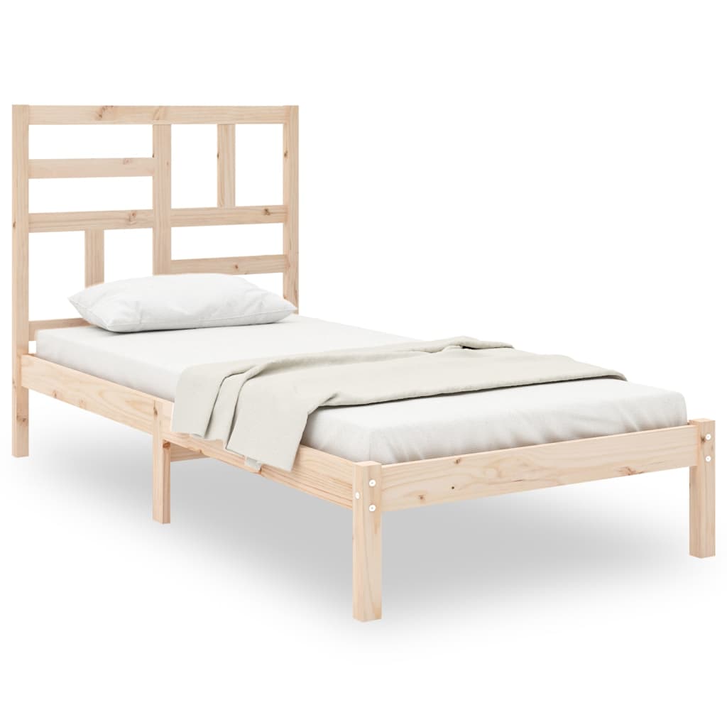 Bed Frame without Mattress Solid Wood 90x200 cm