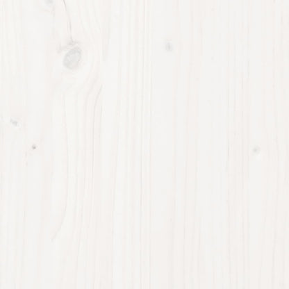Bed Frame without Mattress White Solid Wood 150x200 cm King Size