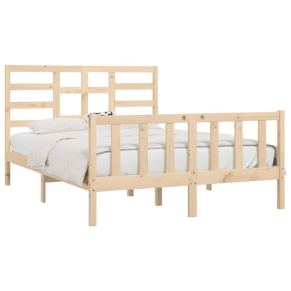 Bed Frame without Mattress 120x200 cm Solid Wood Pine