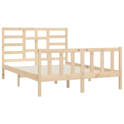 Bed Frame without Mattress 120x200 cm Solid Wood Pine