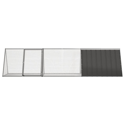 Rabbit Cage Anthracite 302.5x80.5x71 cm Galvanised Steel