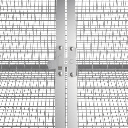 Rabbit Cage Anthracite 403.5x80.5x71 cm Galvanised Steel